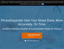Tablet Screenshot of phraseexpander.com